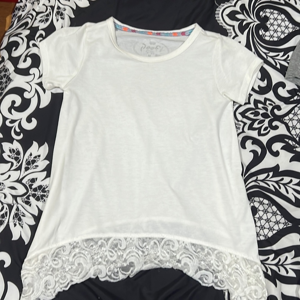 Girls white t-shirt